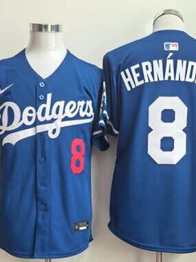 Kiké Hernández Los Angeles Dodgers Royal Blue Jersey #8